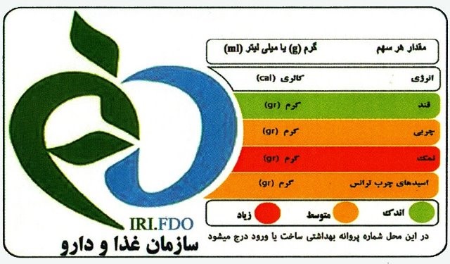 لیبل استعلام اصالت سازمان غذا و دارو (1)