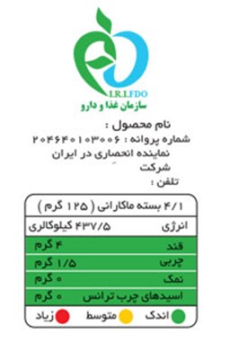 برچسب سلامت کالا